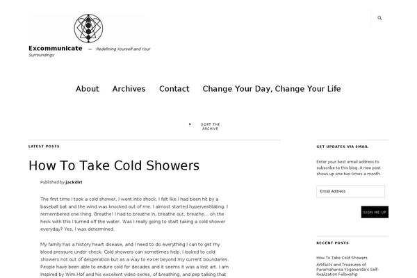 excommunicate theme websites examples