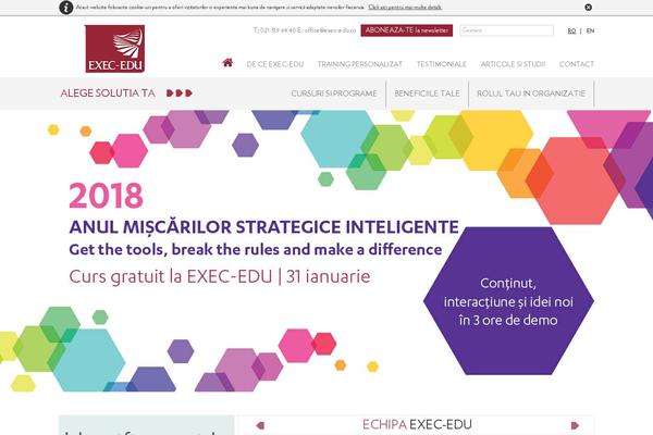 exec-edu.ro site used Execedu