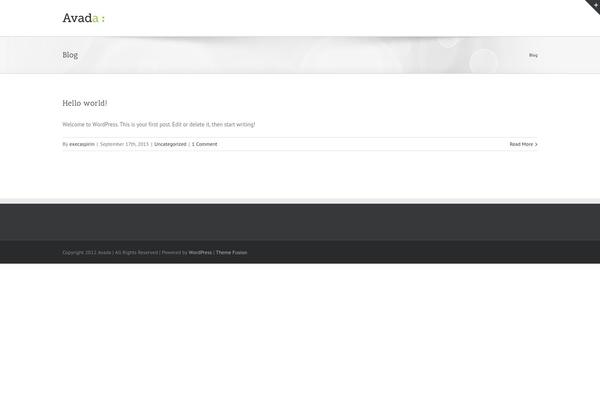 WordPress website example screenshot