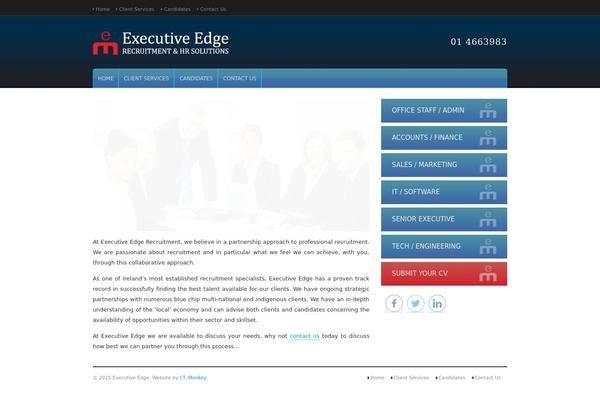 executiveedge.ie site used WorkScout