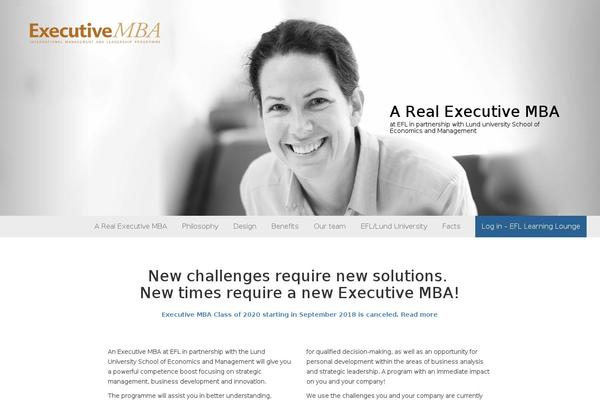 executivemba.se site used Emba