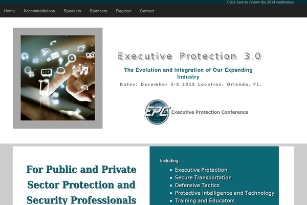 executiveprotectionconference.com site used Lepontomag