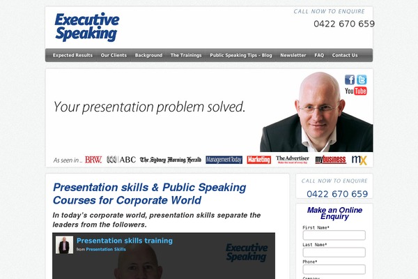 executivespeaking.com.au site used Executheme