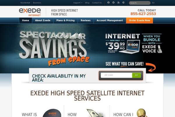 exede theme websites examples