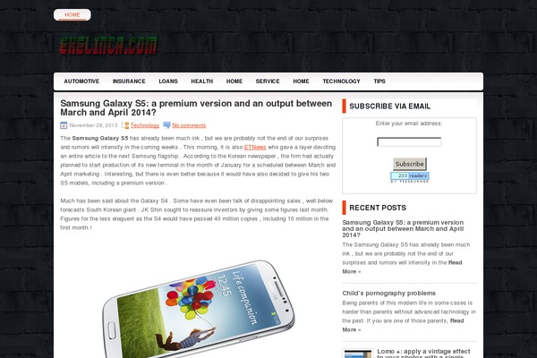 WordPress website example screenshot