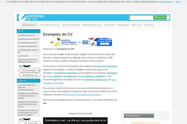 Academia website example screenshot