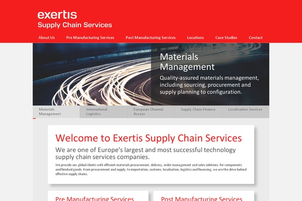 exertissupplychain.com site used Exertis