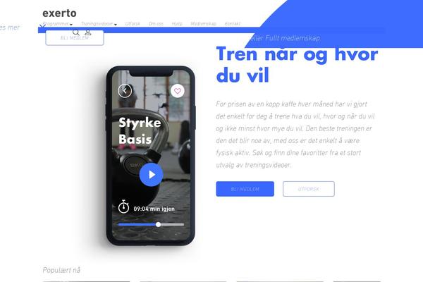 exerto.no site used Exerto-theme-by-xcendant