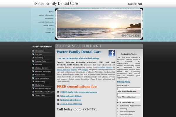 exeterfamilydentalcare.com site used 1117-template