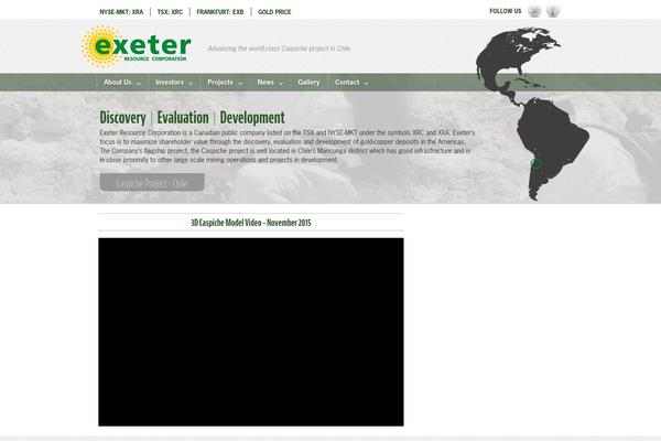 exeter theme websites examples