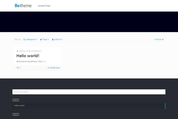 BeTheme theme site design template sample