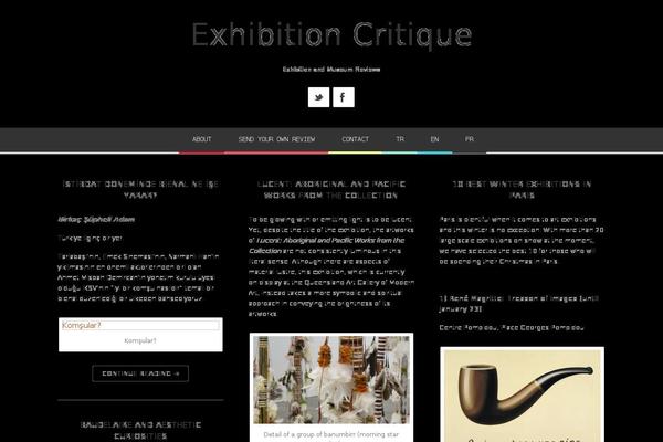 exhibitioncritique.com site used Bloggy-v1-1-3
