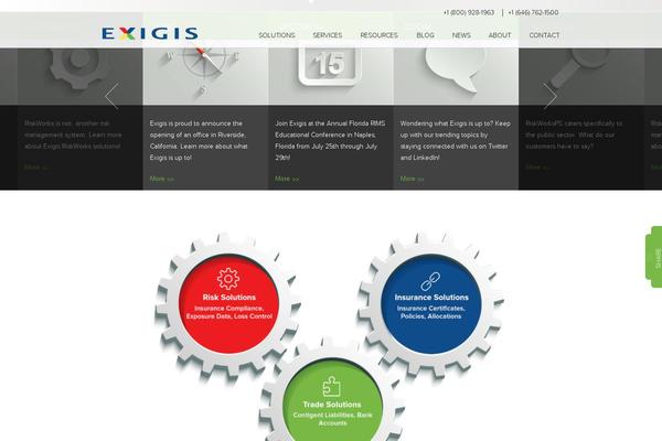 exigis.com site used Exigis