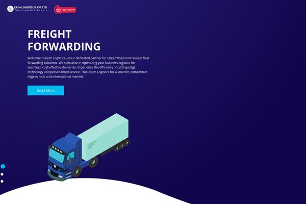 Logistic theme site design template sample