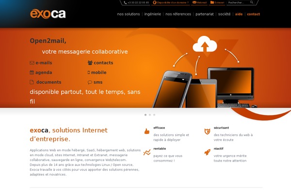 exoca.fr site used Exoca