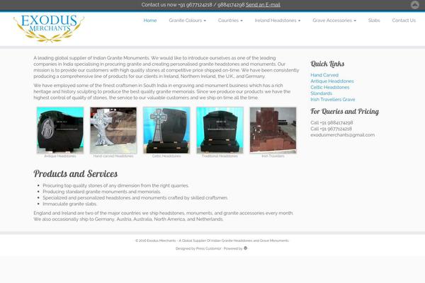 Customizr theme site design template sample