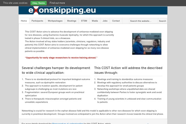 exonskipping.eu site used Dynamik Gen