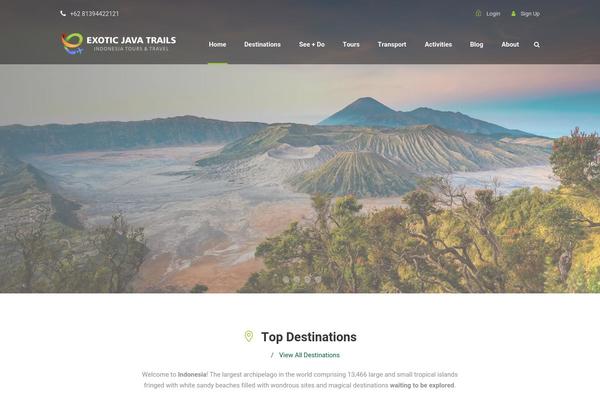 TravelTour theme site design template sample