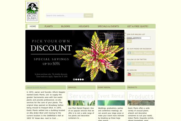 exoticplantsltd.com site used Platinumicious