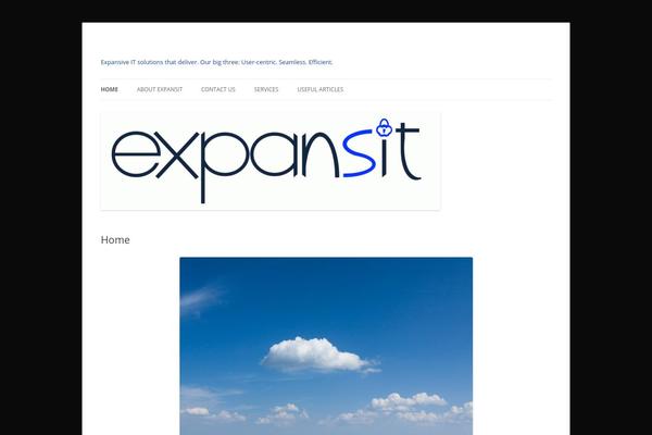 Twenty Twelve theme site design template sample