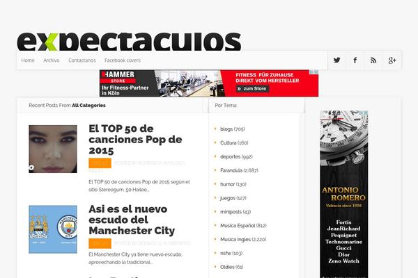 expectaculos.com site used Gossipcity