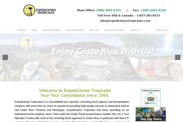 Travelo theme site design template sample