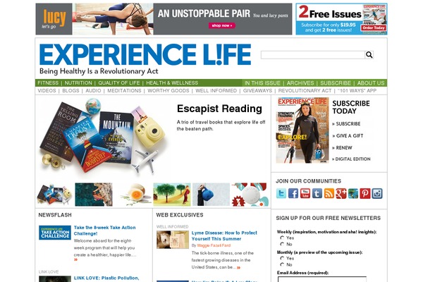 experiencelife.com site used Sprung-total