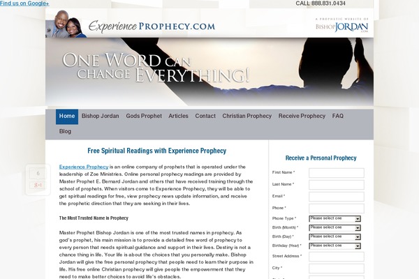 experienceprophecy.com site used Freewrit