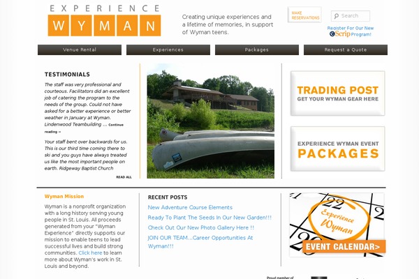 experiencewyman.org site used Wyman