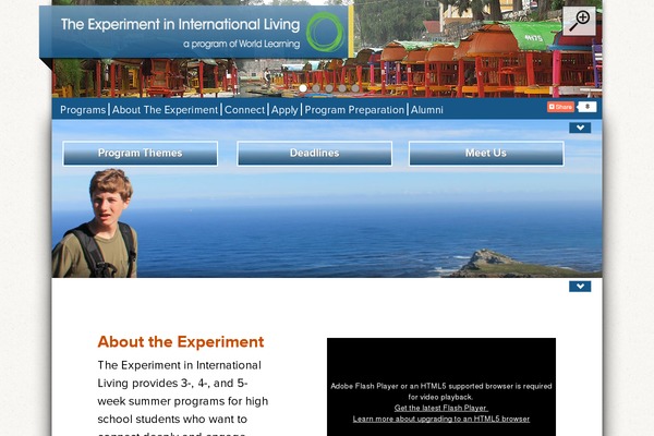 Canvas theme site design template sample