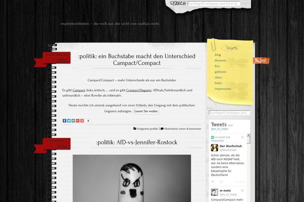 Mon Cahier theme site design template sample