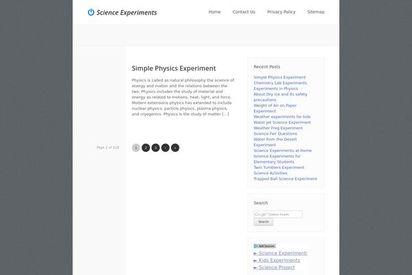 experiments.co.in site used Clearly