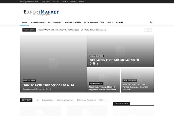 expert-market.com site used Newspaper