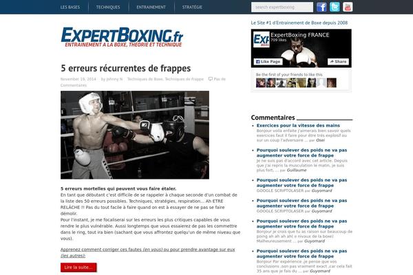 expertboxing.fr site used Expertboxing-world