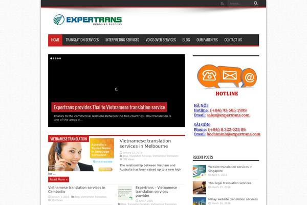 WordPress website example screenshot