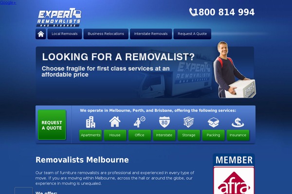 expertremovalists.com.au site used Expertremovalist