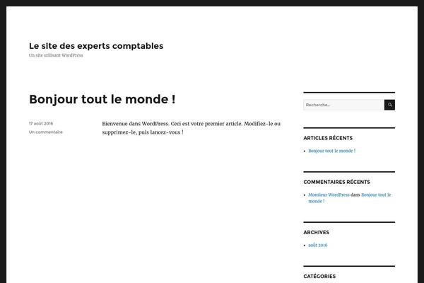 WordPress website example screenshot