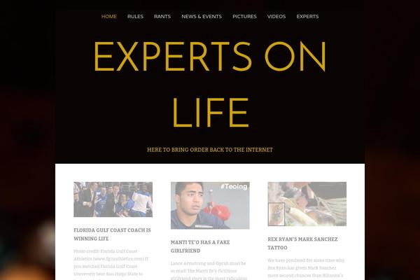 expertsonlife.com site used Create