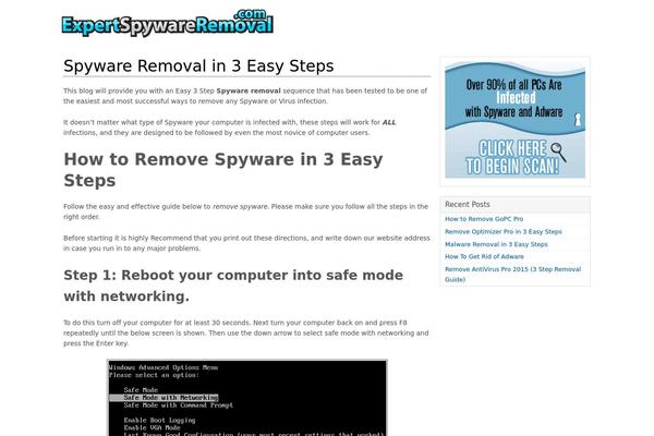 WordPress website example screenshot