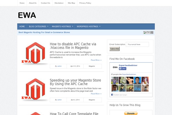 Ewa theme site design template sample