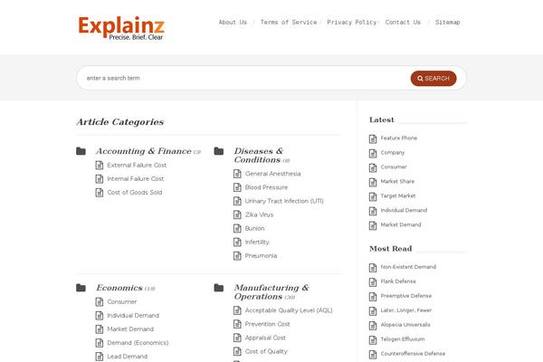 explainz.com site used Anatomy