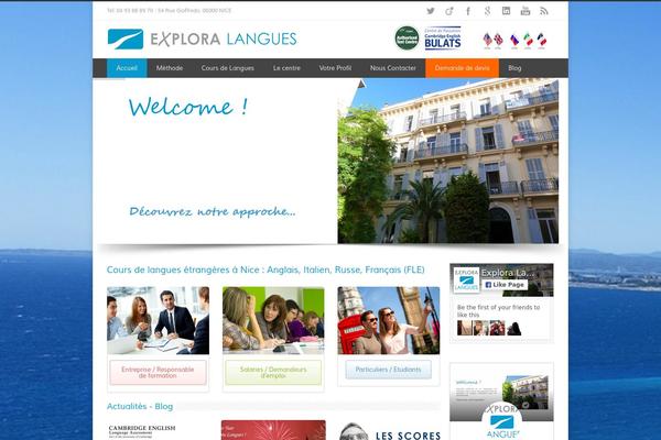 exploralangues.fr site used Inovado