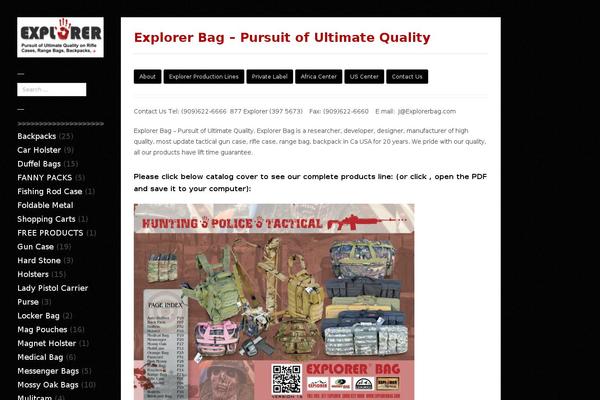 explorerbag.com site used Pronto