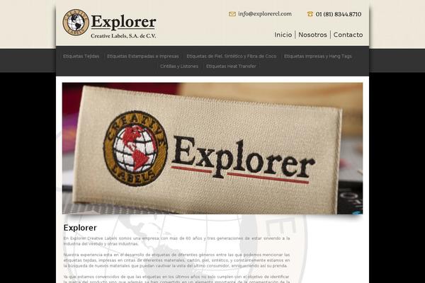 Explorer theme site design template sample