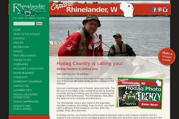 WordPress website example screenshot