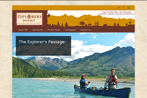 explorerspassage.com site used Inovado