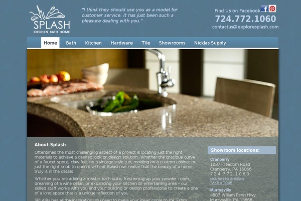 Splash theme site design template sample