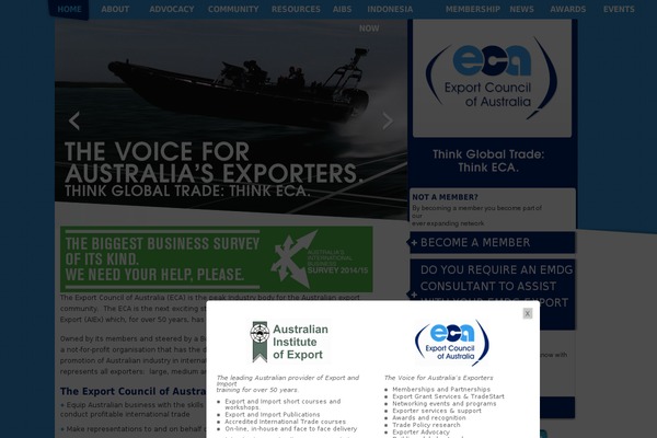 Eca theme site design template sample