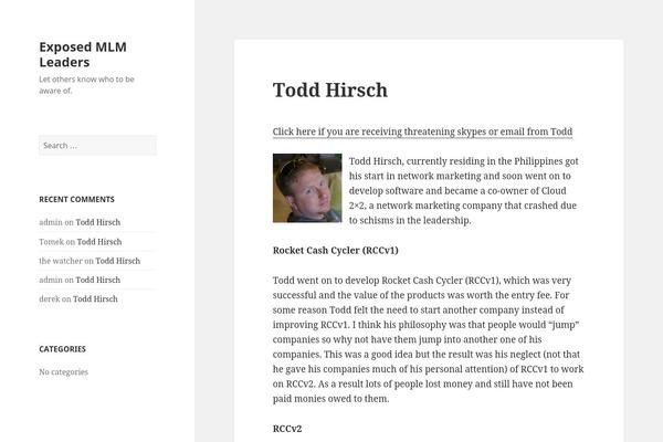 Twenty Fifteen theme site design template sample