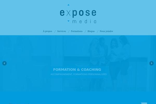Minim theme site design template sample